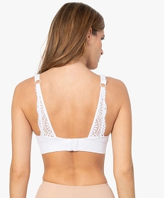 soutien-gorge d’allaitement avec dos modulable en dentelle beigeA252601_3