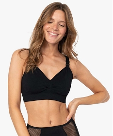 GEMO Soutien-gorge d’allaitement avec dos modulable en dentelle Noir