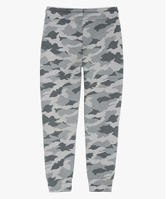 pantalon de jogging garcon imprime camouflage brunA254501_2