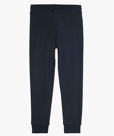 pantalon de jogging garcon en molleton doux bleuA254701_2