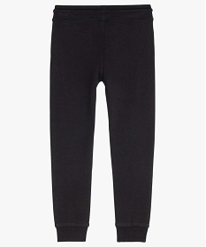 pantalon de jogging garcon en molleton doux noirA254901_2