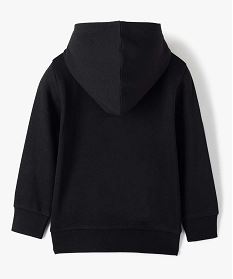 sweat zippe et molletonne a capuche garcon noir sweatsA258501_4