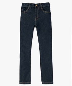 GEMO Jean garçon coupe Regular avec coutures contrastantes bleu standard