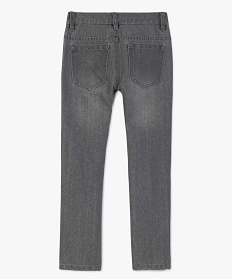 jean garcon coupe regular cinq poches gris jeansA259301_3