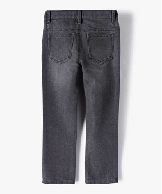 jean garcon coupe regular cinq poches gris jeansA259301_4
