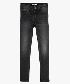 jean coupe skinny extensible 5 poches garcon gris jeansA259401_1