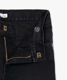 jean garcon coupe regular avec genoux renforces noir jeansA259601_2