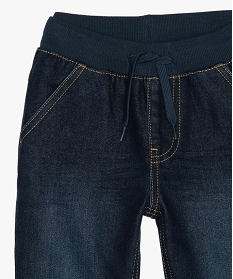 jean garcon coupe regular a taille elastiquee bleu jeansA259701_3