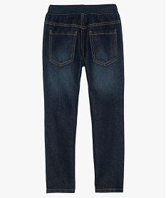 jean garcon coupe regular a taille elastiquee bleu jeansA259701_4