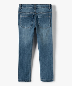 jean garcon slim en coton stretch delave ultra resistant gris jeansA260101_4
