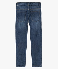 jean garcon slim en coton stretch delave ultra resistant bleu jeansA260201_3