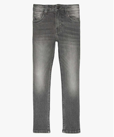 jean garcon coupe slim a taille reglable gris jeansA260501_1