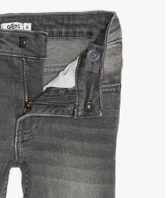 jean garcon coupe slim a taille reglable gris jeansA260501_2