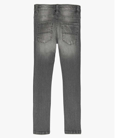 jean garcon coupe slim a taille reglable gris jeansA260501_3