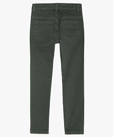 pantalon garcon uni coupe slim extensible gris pantalonsA260901_3
