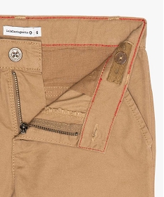 pantalon garcon en toile - lulucastagnette orange pantalonsA261701_3