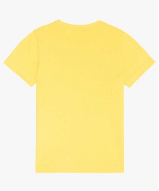 tee-shirt garcon avec motif et inscription jauneA265101_2