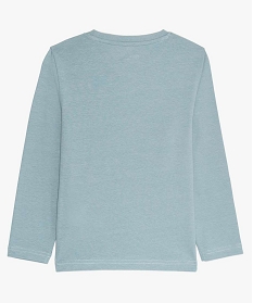 tee-shirt garcon a manches longues avec motif bleuA266901_2