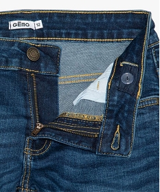 jean garcon coupe slim avec plis sur les hanches gris jeansA273601_2