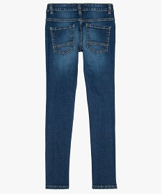 jean garcon coupe slim avec plis sur les hanches gris jeansA273601_3
