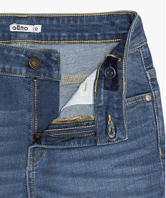 jean garcon coupe slim avec plis sur les hanches gris jeansA273701_2