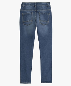 jean garcon coupe slim avec plis sur les hanches gris jeansA273701_3