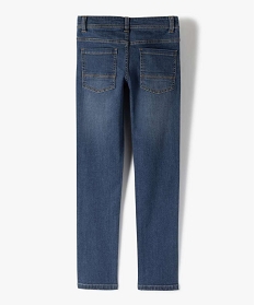 jean garcon coupe slim avec plis sur les hanches gris jeansA273701_4