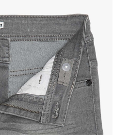 jean garcon coupe slim avec plis sur les hanches gris jeansA273801_2