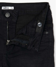 jean garcon ultra skinny stretch avec plis aux hanches noir jeansA273901_3