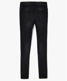 jean garcon ultra skinny stretch avec plis aux hanches noir jeansA273901_4