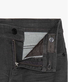 jean garcon ultra skinny stretch avec plis aux hanches gris jeansA274001_2