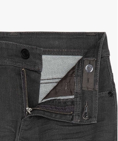 jean garcon ultra skinny stretch avec plis aux hanches gris standard jeansA274001_2