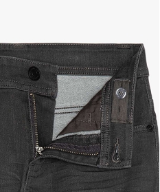 jean garcon ultra skinny stretch avec plis aux hanches grisA274001_2