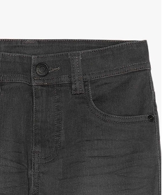 jean garcon ultra skinny stretch avec plis aux hanches gris jeansA274001_3
