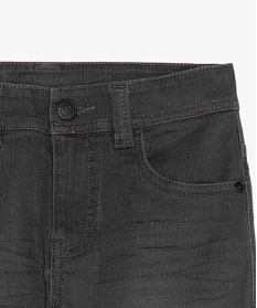 jean garcon ultra skinny stretch avec plis aux hanches gris standard jeansA274001_3