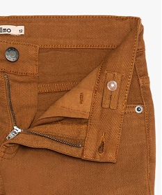 pantalon garcon style jean slim 5 poches beige pantalonsA274701_2