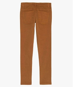 pantalon garcon style jean slim 5 poches beige pantalonsA274701_3