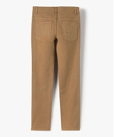 pantalon garcon style jean slim 5 poches beige pantalonsA274701_4