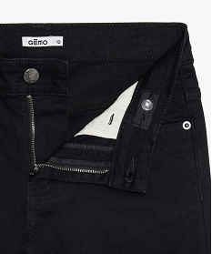 pantalon garcon style jean slim 5 poches noirA274801_2