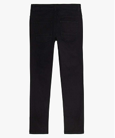 pantalon garcon style jean slim 5 poches noirA274801_3