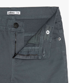 pantalon garcon coupe skinny en toile extensible bleu pantalonsA275501_2