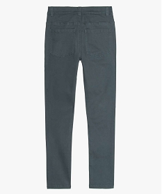 pantalon garcon coupe skinny en toile extensible bleu pantalonsA275501_3