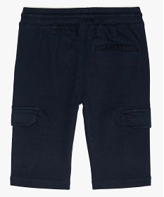 bermuda garcon en maille a poches laterales bleu shorts bermudas et pantacourtsA275901_2