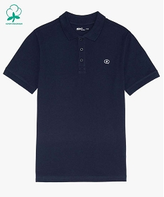 GEMO Polo à manches courtes en maille piquée garçon navy