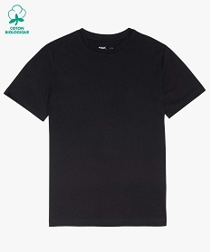 GEMO Tee-shirt à manches courtes uni garçon Noir