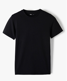 tee-shirt a manches courtes uni garcon noir tee-shirtsA278301_4