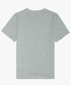 tee-shirt a manches courtes uni garcon maille chinee gris tee-shirtsA278401_2