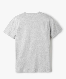 tee-shirt a manches courtes uni garcon maille chinee gris tee-shirtsA278401_3