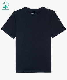 GEMO Tee-shirt à manches courtes uni garçon navy