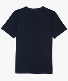 tee-shirt a manches courtes uni garcon bleu tee-shirtsA278501_2